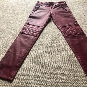 Maison Scotch Lamb Leather Pants